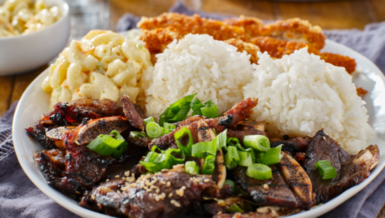 Hawaiian plate lunch